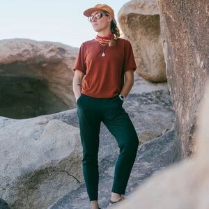 Large TALL Open Air Pant (original) Alder Apparel in dark green